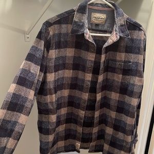 Checkered blue flannel